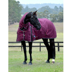 Manta Weatherbeeta ComFiTec Essential Turnout 360g combo Burdeos / marino Manta Weatherbeeta ComFiTec Essential Turnout 360g combo Burdeos / marino