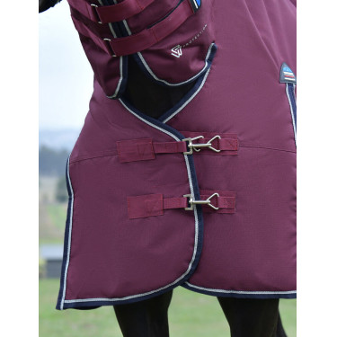 Manta Weatherbeeta ComFiTec Essential Turnout 360g combo Burdeos / marino Manta Weatherbeeta ComFiTec Essential Turnout 360g combo Burdeos / marino