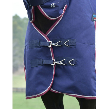 Manta Weatherbeeta ComFiTec Essential Turnout 360g combo Marino / burdeos