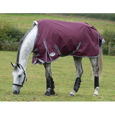 Manta Weatherbeeta ComFiTec Plus Dynamic II Media / Ligera Burdeos / gris / blanco Manta Weatherbeeta ComFiTec Plus Dynamic II Media / Ligera Burdeos / gris / blanco