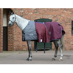 Manta Weatherbeeta ComFiTec Plus Dynamic II Media / Ligera Burdeos / gris / blanco