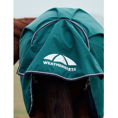 Manta Weatherbeeta ComFiTec Plus Dynamic Turnout 100 g cuello alto Verde bosque / marino Manta Weatherbeeta ComFiTec Plus Dynamic Turnout 100 g cuello alto Verde bosque / marino