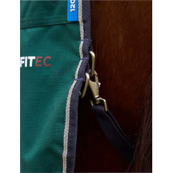 Manta Weatherbeeta ComFiTec Plus Dynamic Turnout 100 g cuello alto Verde bosque / marino