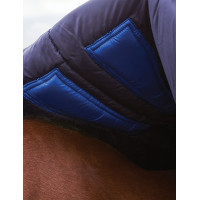 Manta Weatherbeeta ComFiTec Plus Dynamic Turnout 100 g cuello alto Marino / verde bosque Azul