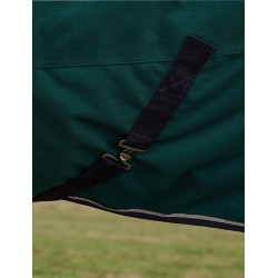 Manta Weatherbeeta ComFiTec Plus Dynamic Turnout 220 g cuello alto Verde bosque / marino