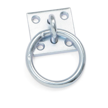 Anilla de amarre con placa Shires Metal
