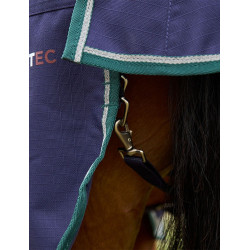 Manta Weatherbeeta ComFiTec Plus Dynamic Turnout 220 g cuello alto Marino / verde bosque Azul Manta Weatherbeeta ComFiTec Plus Dynamic Turnout 220 g cuello alto Marino / verde bosque Azul