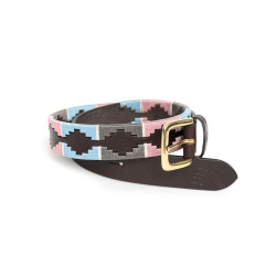 Cinturón Shires Drover Polo Rosa / gris / azul claro Cinturón Shires Drover Polo Rosa / gris / azul claro