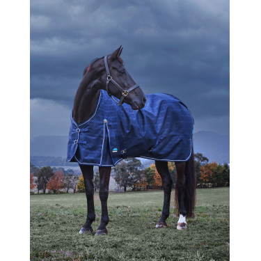 Manta Weatherbeeta ComFiTec Prelim Turnout 220 g Manta con relieve azul marino Manta Weatherbeeta ComFiTec Prelim Turnout 220 g Manta con relieve azul marino