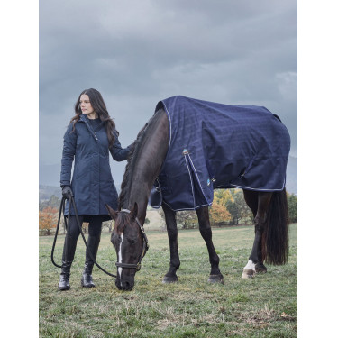 Manta Weatherbeeta ComFiTec Prelim Turnout 220 g Manta con relieve azul marino Manta Weatherbeeta ComFiTec Prelim Turnout 220 g Manta con relieve azul marino