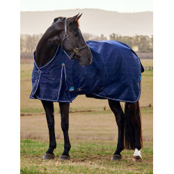 Manta Weatherbeeta ComFiTec Prelim Turnout 220 g Manta con relieve azul marino Manta Weatherbeeta ComFiTec Prelim Turnout 220 g Manta con relieve azul marino
