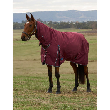 Manta Weatherbeeta ComFiTec Prelim Turnout Combo 220 g Burdeos / marino Manta Weatherbeeta ComFiTec Prelim Turnout Combo 220 g Burdeos / marino