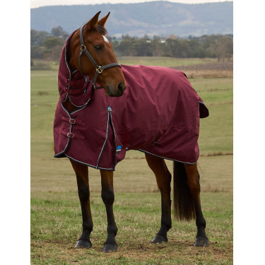 Manta Weatherbeeta ComFiTec Prelim Turnout Combo 220 g Burdeos / marino Manta Weatherbeeta ComFiTec Prelim Turnout Combo 220 g Burdeos / marino