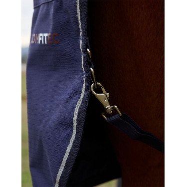 Manta Weatherbeeta ComFiTec Prelim Turnout Combo 220 g Manta con relieve azul marino
