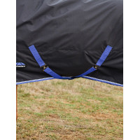 Manta WeatherBeeta ComFiTec Tyro Turnout 220 g Negro / cobalto Manta WeatherBeeta ComFiTec Tyro Turnout 220 g Negro / cobalto