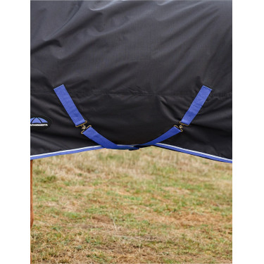 Manta WeatherBeeta ComFiTec Tyro Turnout 220 g Negro / cobalto Manta WeatherBeeta ComFiTec Tyro Turnout 220 g Negro / cobalto