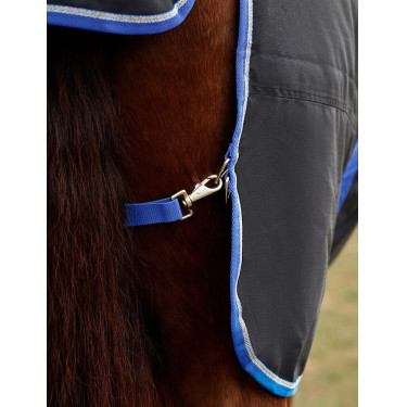 Manta WeatherBeeta ComFiTec Tyro Turnout 220 g Negro / cobalto Manta WeatherBeeta ComFiTec Tyro Turnout 220 g Negro / cobalto