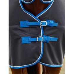 Manta Weatherbeeta ComFiTec Tyro Turnout 220g Combo cuello Negro / cobalto Manta Weatherbeeta ComFiTec Tyro Turnout 220g Combo cuello Negro / cobalto