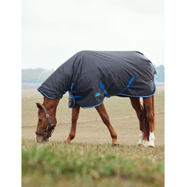 Manta Weatherbeeta ComFiTec Tyro Turnout 220g Combo cuello Negro / cobalto Manta Weatherbeeta ComFiTec Tyro Turnout 220g Combo cuello Negro / cobalto