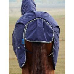 Manta Weatherbeeta ComFiTec Tyro Turnout 220g Combo cuello Marino / antracita Azul marino