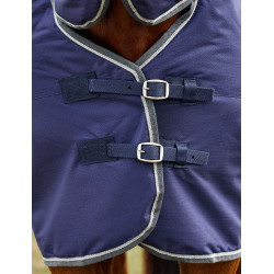 Manta Weatherbeeta ComFiTec Tyro Turnout 220g Combo cuello Marino / antracita Azul marino