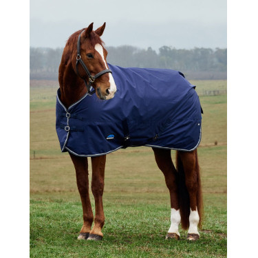Manta Weatherbeeta ComFiTec Tyro Turnout 50 g Azul marino / carbón de leña Manta Weatherbeeta ComFiTec Tyro Turnout 50 g Azul marino / carbón de leña