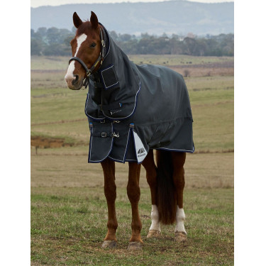 Manta Weatherbeeta ComFiTec Ultra Turnout 220 g con cuello desmontable Carbón vegetal Gris Manta Weatherbeeta ComFiTec Ultra Turnout 220 g con cuello desmontable Carbón vegetal Gris