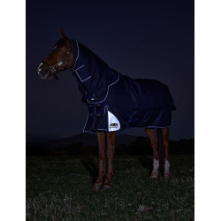 Manta Weatherbeeta ComFiTec Ultra Turnout 220 g con cuello desmontable Marino Azul marino