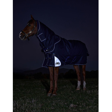 Manta Weatherbeeta ComFiTec Ultra Turnout 220 g con cuello desmontable Marino Azul marino