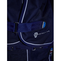 Manta Weatherbeeta ComFiTec Ultra Turnout 220 g con cuello desmontable Marino Azul marino