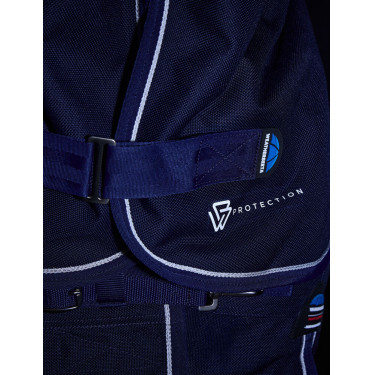 Manta Weatherbeeta ComFiTec Ultra Turnout 220 g con cuello desmontable Marino Azul marino