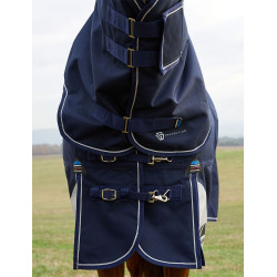 Manta Weatherbeeta ComFiTec Ultra Turnout 220 g con cuello desmontable Marino Azul marino