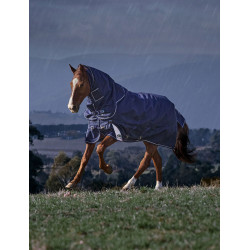 Manta Weatherbeeta ComFiTec Ultra Turnout 220 g con cuello desmontable Marino Azul marino