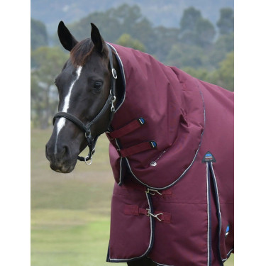 Cuello Weatherbeeta ComFiTec Essential Turnout 220 g Burdeos / marino