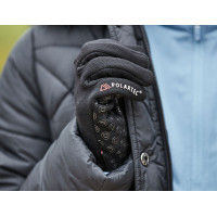 Guantes de equitación Dublin de forro polar Polartec Negro