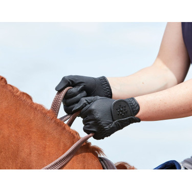 Guantes de equitación Dublin Everyday Bling Negro Guantes de equitación Dublin Everyday Bling Negro