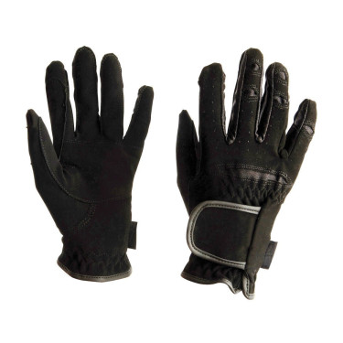 Guantes de equitación Dublin Everyday Mighty Grip Negro Guantes de equitación Dublin Everyday Mighty Grip Negro