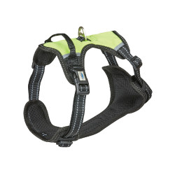 Arnés para perro WeatherBeeta antitirones deslizante Negro / amarillo