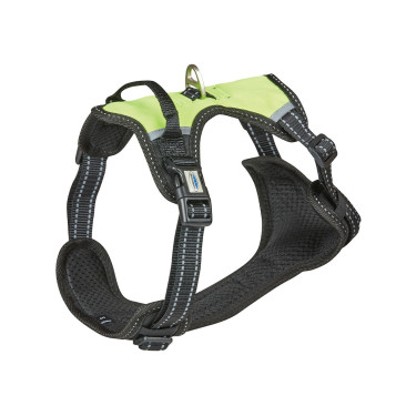 Arnés para perro WeatherBeeta antitirones deslizante Negro / amarillo