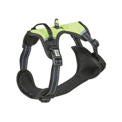 Arnés para perro WeatherBeeta antitirones deslizante Negro / amarillo