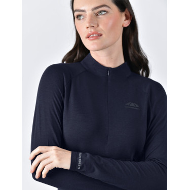Camiseta de alto rendimiento Weatherbeeta de manga larga en bambú para mujer Marino Azul marino Camiseta de alto rendimiento Weatherbeeta de manga larga en bambú para mujer Marino Azul marino
