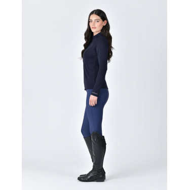 Camiseta de alto rendimiento Weatherbeeta de manga larga en bambú para mujer Marino Azul marino Camiseta de alto rendimiento Weatherbeeta de manga larga en bambú para mujer Marino Azul marino