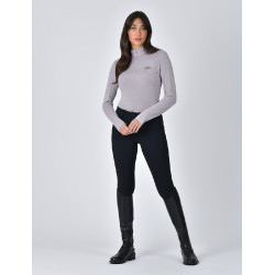 Camiseta de alto rendimiento Weatherbeeta de manga larga en bambú para mujer Lila bruñido Violeta