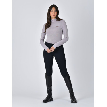 Camiseta de alto rendimiento Weatherbeeta de manga larga en bambú para mujer Lila bruñido Violeta