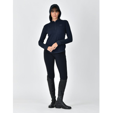 Sudadera con capucha de manga larga Weatherbeeta London Layer para mujer Azul marino jaspeado oscuro Sudadera con capucha de manga larga Weatherbeeta London Layer para mujer Azul marino jaspeado oscuro