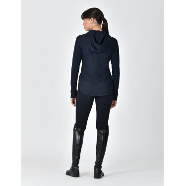 Sudadera con capucha de manga larga Weatherbeeta London Layer para mujer Azul marino jaspeado oscuro Sudadera con capucha de manga larga Weatherbeeta London Layer para mujer Azul marino jaspeado oscuro