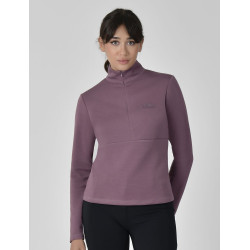 Top Weatherbeeta de manga larga con media cremallera para mujer Cobre Vino malva Top Weatherbeeta de manga larga con media cremallera para mujer Cobre Vino malva