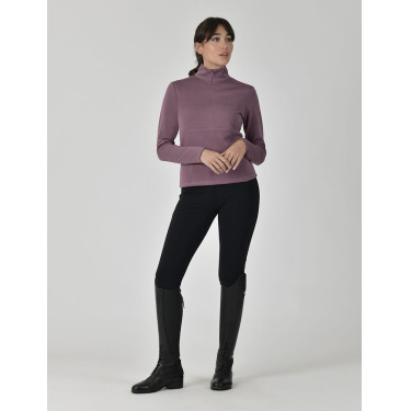 Top Weatherbeeta de manga larga con media cremallera para mujer Cobre Vino malva Top Weatherbeeta de manga larga con media cremallera para mujer Cobre Vino malva