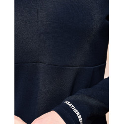 Top Weatherbeeta de manga larga con media cremallera para mujer Cobre Marino Azul marino