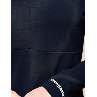 Top Weatherbeeta de manga larga con media cremallera para mujer Cobre Marino Azul marino